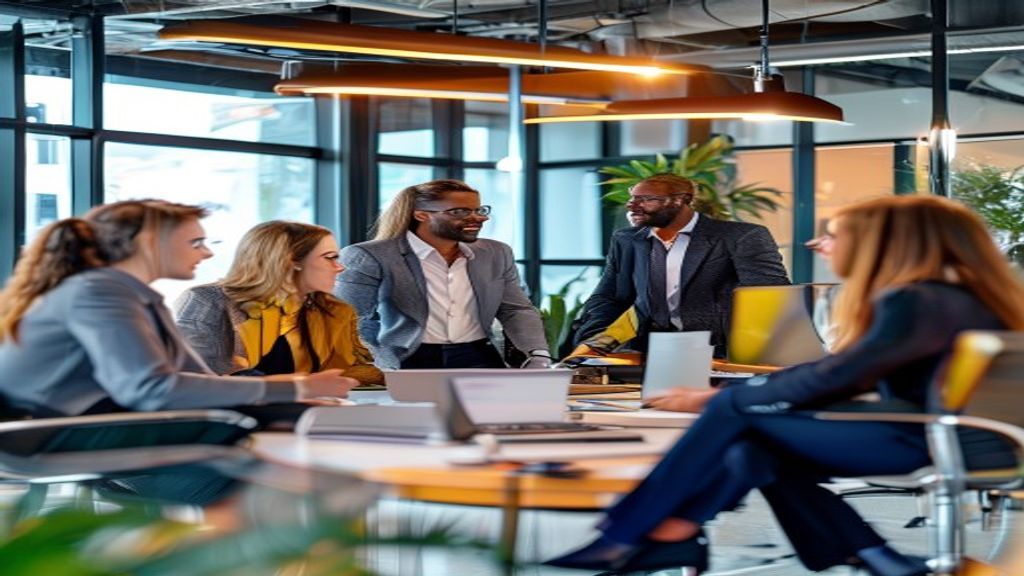 Professional team collaboration